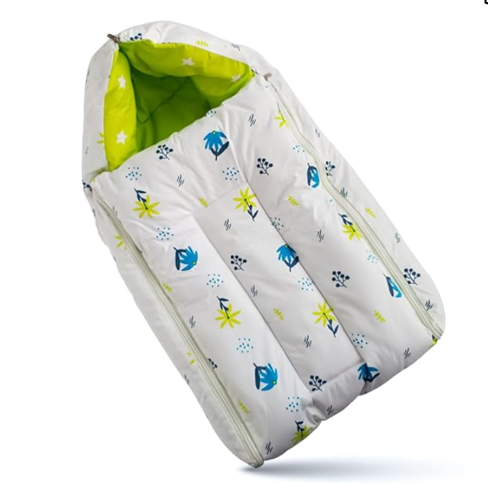 Baby Bed & Sleeping Bag for Newborn | Portable Cotton Baby Bedding Set | Unisex Carry Nest & Baby Holder for 0-6 Months | Soft & Lightweight Infant Sleep Bag