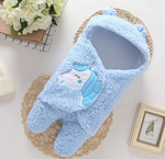 Fleece Sleeping Bag New Born Combo Pack of Super Soft Baby Wrapper Cum Baby Blanket For Baby Boys, Baby Girls, Babies (76Cm X 70Cm, 0-6 Months) Lightweight, Multicolor